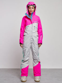 Горнолыжный комбинезон женский зимний розового цвета 2326R - Mtforce фото 6