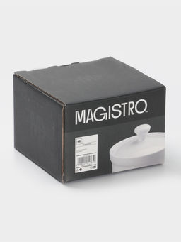 Сахарница Magistro Бланш, 250 мл, с крышкой, фарфор, белая  фото 4