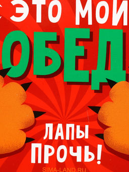 Ланч - бокс прямоугольный «Лапы прочь!», 500 мл