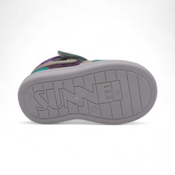 Кроссовки детские высокие 4264 фиолетово зеленые - М+д фото 3