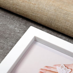 Фоторамка - коллаж на 4 фото 9?9, 10?15, 13?18 см Я люблю тебя, пластик, мультирамка, белая с розовым, 39.5?32 см