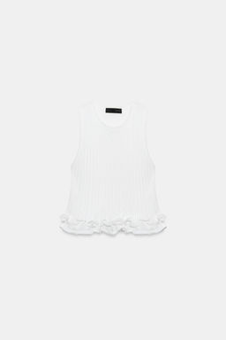 TOP PUNTO DOBLE CAPA / Blanco