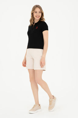 Женская черная базовая футболка Неожиданная скидка в корзине - U.s. polo assn фото 4