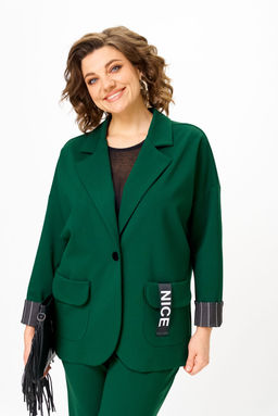 Костюм Michel Chic 1437 изумрудный  фото 4