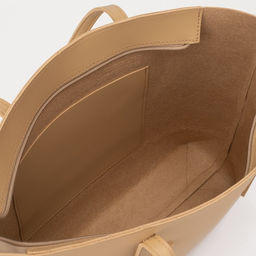 Сумка женская на молнии, бежевая