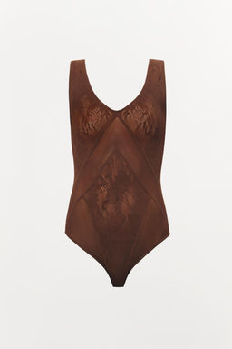 SEAMLESS LACE BODYSUIT - Zara фото 4
