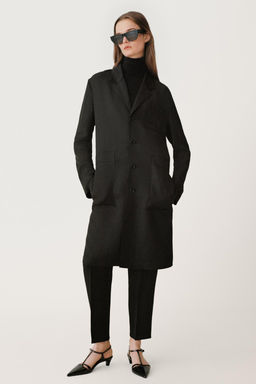 STRAIGHT LINEN BLEND COAT 50TH ANNIVERSARY