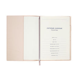 Ежедневник недатированный Бизнес, А5, в клетку, 128 листов, обложка кожзам, с боковой закладкой, бежевый - Simaland фото 2