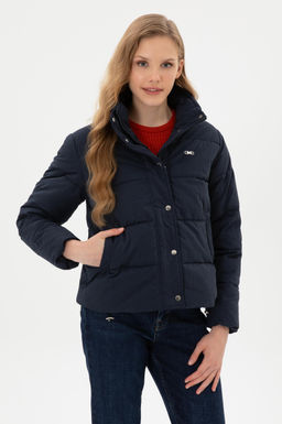 Kad_n Lacivert Mont Sepette S_rpriz _ndirim