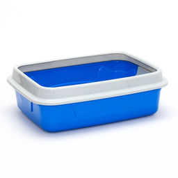 Туалет с бортом и сеткой, 45х34х15 см, синий/серый