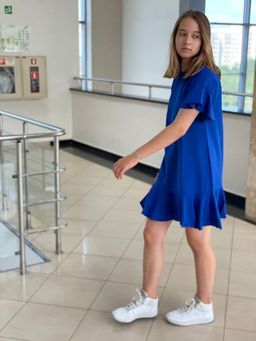 Платье с волнами ПЛОТНЫЙ ХЛОПОК - Knitka wear фото 4