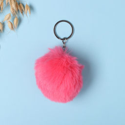 Брелок для ключей на кольце Пушистик. Фламинго. Прекрасное рядом!, на сумку, рюкзак, d=8 см, 14?14.7 см - Simaland фото 5