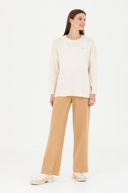 Женский свитер цвета экрю - U.s. polo assn фото 11