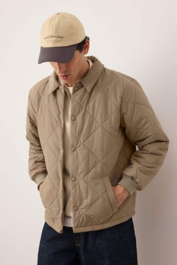Bej Regular Fit Kapitone __t __tl_ Unisex K__l_k Mont TMNAW26MO00017