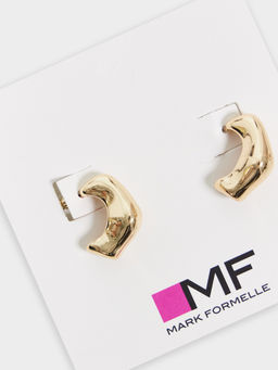 Серьги металлические золотистые