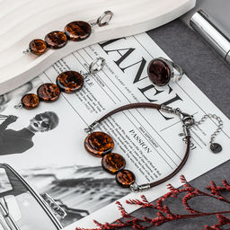 Серьги из муранского стекла METALLICA LS3549