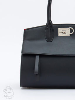 Сумка женская кожаная 1049M black Polina&Eiterou