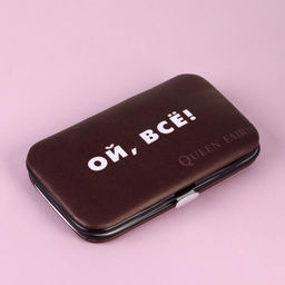 Набор маникюрный Ой, всё, 7 предметов, в чехле, коричневый - Qf фото 5