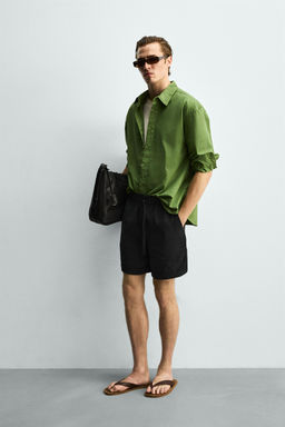 BERMUDA FLUIDA RELAXED FIT / Negro - Zara фото 4