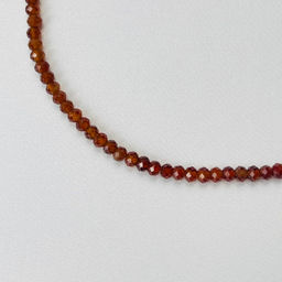 Бусы-чокер из Граната "Спессартин" "градиент" 38 см +