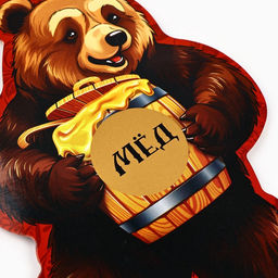 Цена за 2 шт. Подвеска картонная Медведь со скретч-слоем, 9,8 х 15,1 см - Семейные традиции фото 3