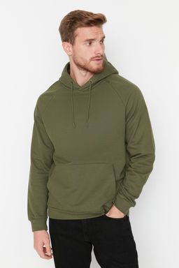 TRENDYOL MAN Gri Regular/Normal Kesim Kapusonlu Ici Polar/S?cak Tutan Sweatshirt TMNAW23SW00194 - Trendyolmilla фото 16