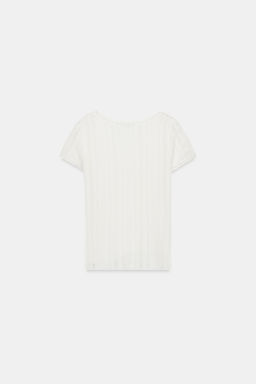 TOP PUNTO POINTELLE / Blanco