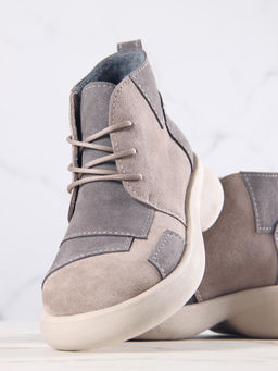 Ботинки EDART 305.927 be. ваниль серый замша/байка - Ed'art фото 3