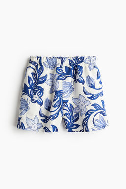 Pantalon corto en mezcla de lino - H&m фото 4