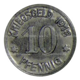 Монета 10 пфеннигов 1918 года Германия Нотгельд Кобленц