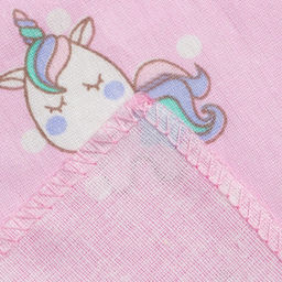 Пеленка Крошка Я Единорожки цв.розовый, 70*120 см, 100% хлопок  фото 4