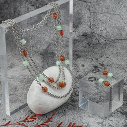 Серьги из муранского стекла PARADISE APPLES LC3459