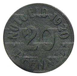 Монета 20 пфеннигов 1920 года Германия  Нотгельд  Кассель