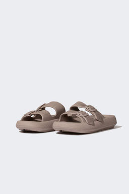 Мужские тапочки Eva с двойной полоской на высокой подошве