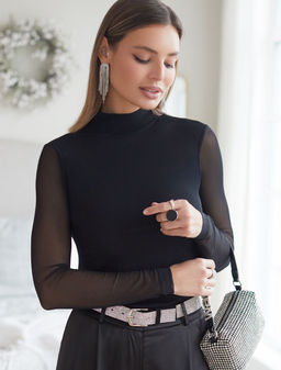 D29.277 Блузка женская черный