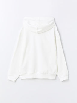 Wednesday Bask?l? Uzun Kollu K?z ?ocuk Hoodie - Waikiki фото 2