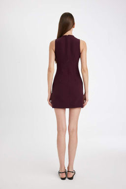 Облегающее платье миди без рукавов - Defacto фото 6