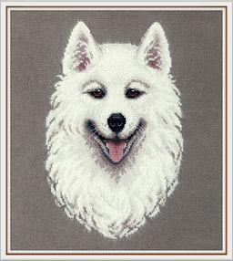 Набор для вышивания PANNA J-7305 Самоед 18.5 х 24.5 см