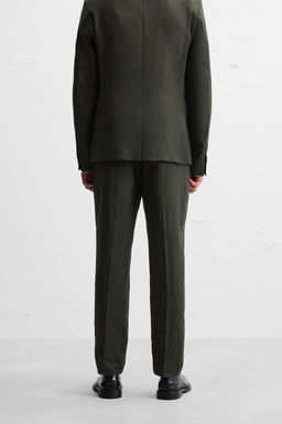 100% LINEN SUIT TROUSERS - Zara фото 3