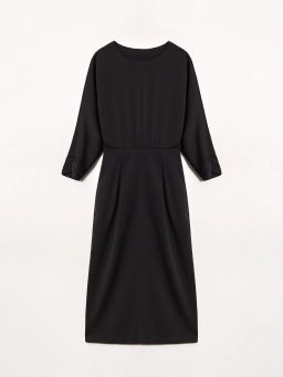 Платье Emka футляр с вырезом на спине чёрный из вискозы фото 6