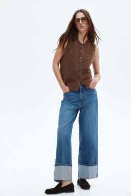 Wide High Ankle Jeans - H&m фото 5