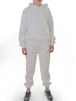 006 LT. GRAY Костюм спортивный зимний женский (95% хлопок, 5% полиэстер)