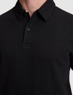 Siyah Slim Fit Polo Yaka Ti__rt