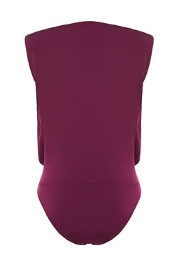 Murdum Vatkal? Kruvaze Yaka Esnek C?tc?tl? Orme Body TWOSS23BD00007