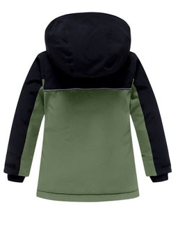 Горнолыжный костюм Valianly детский для мальчика цвета хаки 9201Kh  фото 4