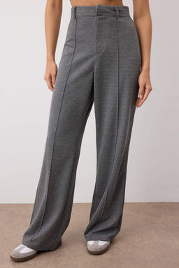 Wardrobe Essentials Antrasit Premium Straight Esnek Orme Pantolon | TWOAW26PL00024 - Trendyolmilla фото 3