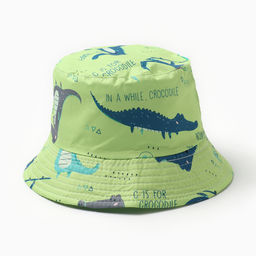 Панама детская KAFTAN «Крокодилы», зелёная, размер 50