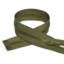 Молния Mzip трактор №5 1 замок усил.зв., 60см, цв.F327 оливковый уп.10шт