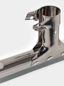 Водосгон для пола, основание нержавеющая сталь, стяжной хомут, 34.5 см