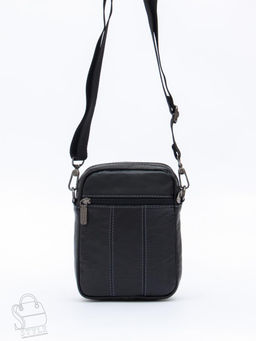 Сумка мужская кожаная 8613S black Fuzhiniao
